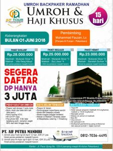 Umroh Itikaf Ramdhan 2018 AIF Tours