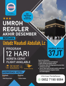 Umroh Reguler Desember 2022 Ustadz Maududi Abdullah, Lc