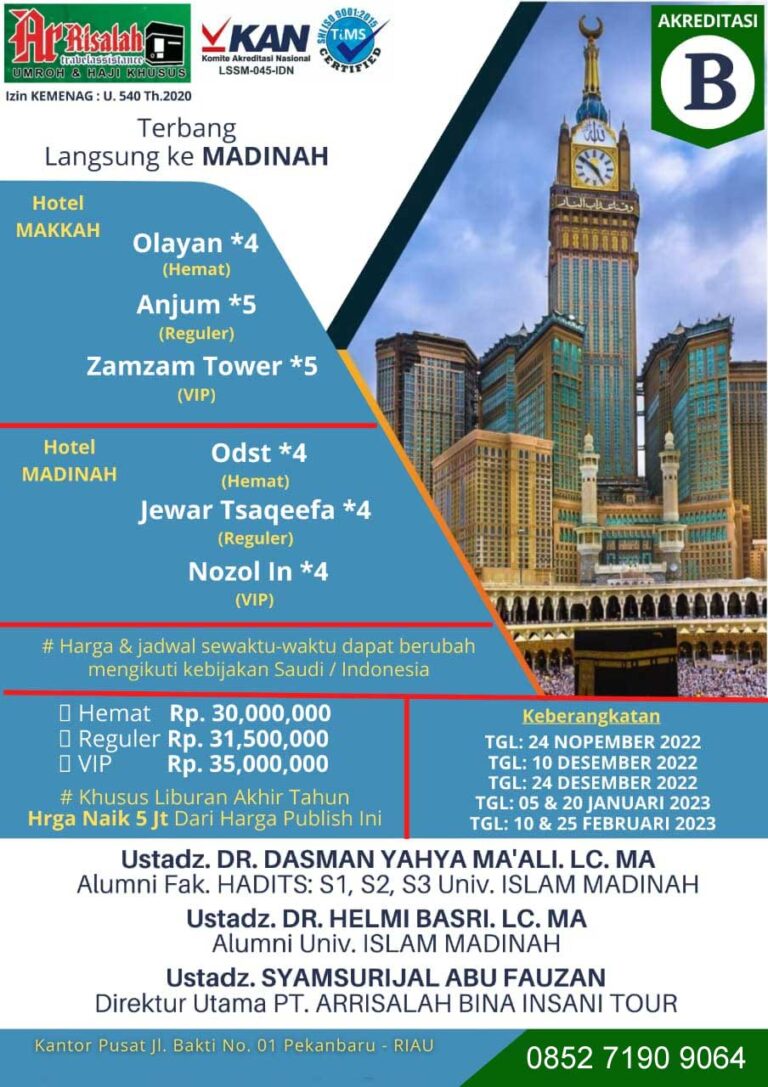 Harga Umroh 2023 Malaysia